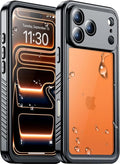 Temdan Compatible with iPhone 17 Pro Max Case, Waterproof Built-in Screen & by Temdan