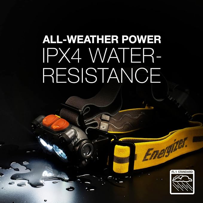 Energizer HARD CASE LED Headlamp Flashlight, High Lumens, IPX4 Water Resistant - Image 3