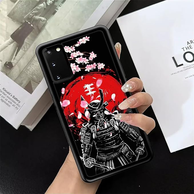 for Samsung Galaxy S20 Case, Sakura Japanese Samurai Pattern Graphic Design - Image 7