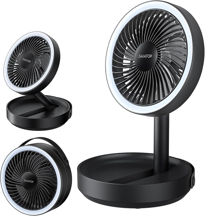 Gaiatop Foldable Small Desk Fan by GAIATOP
