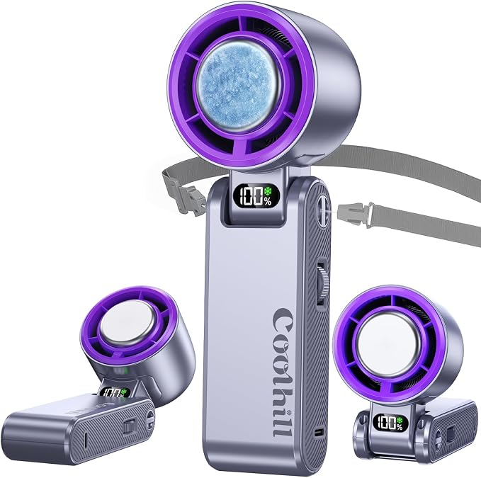 Handheld Portable fan with Turbo Cooling by Unknown