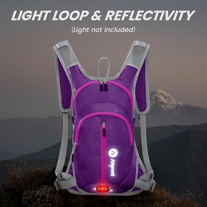 Nepest Hydration Pack Backpack for Women & Men, Lightweight Water Backpack - Image 5