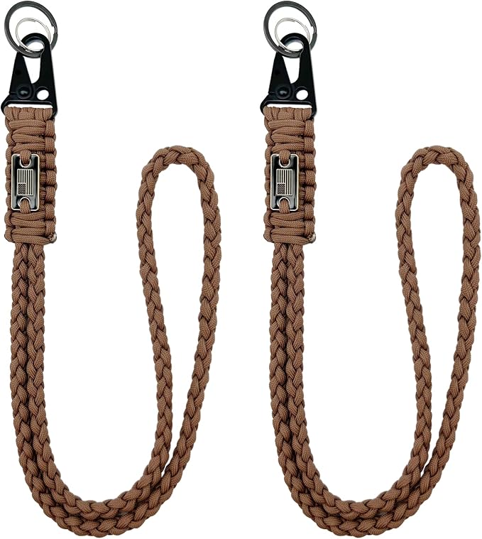 DDOUT Heavy Duty Paracord Lanyard 550 Paracord Braided Keychain by DDOUTOutdoor