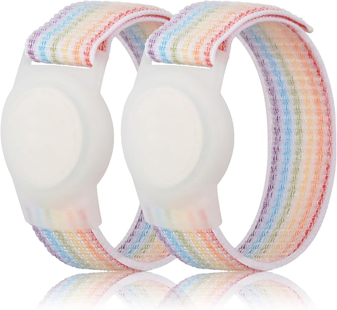 Kids Wristband Compatible with Apple AirTag, Protective Case by Qonuiy