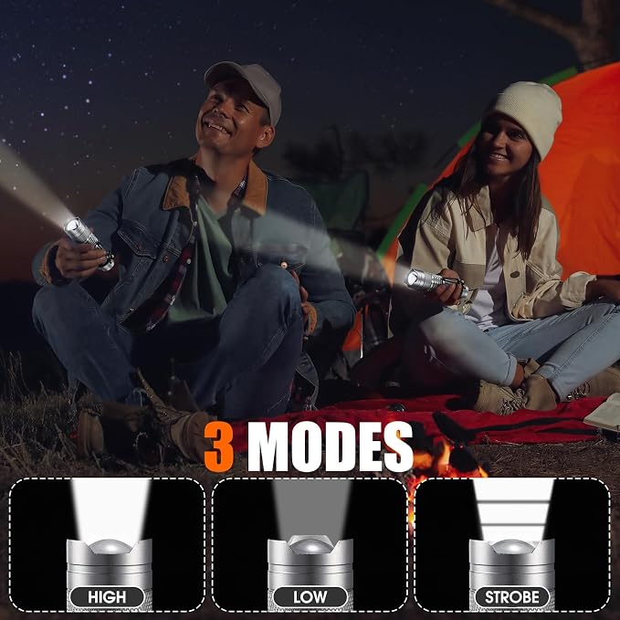 Fumete 20 Pieces LED Flashlight Mini 3 Mode Tactical Torch Small Water - Image 4