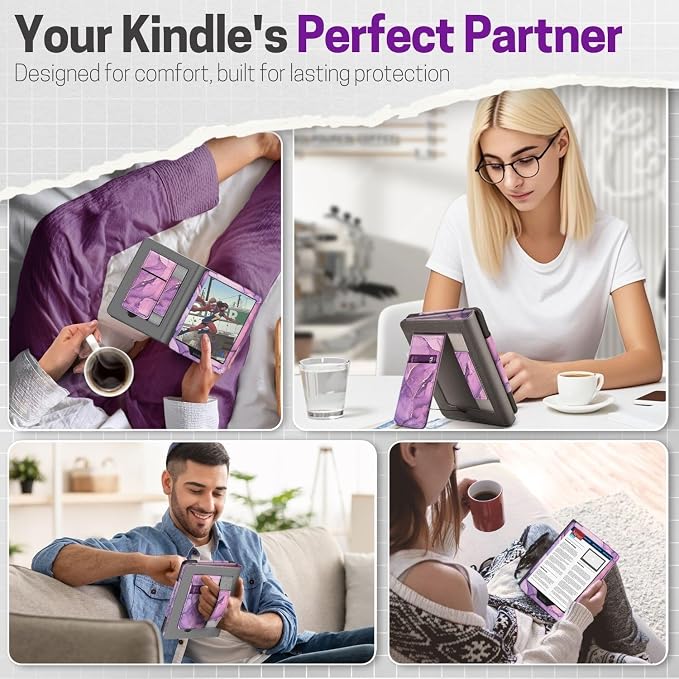 TNP Stand Case with Strap for Kindle Paperwhite 12th Gen 2024 / Kindle - Image 9