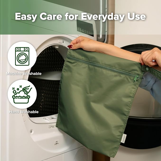 haakaa Waterproof Wet Bags for Baby Wet Dry Bags for Cloth Diaper, Swimsuit & - Image 8