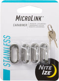 Nite IZE MicroLink Carabiner, Stainless Steel Mini Key Rings by Nite+Ize