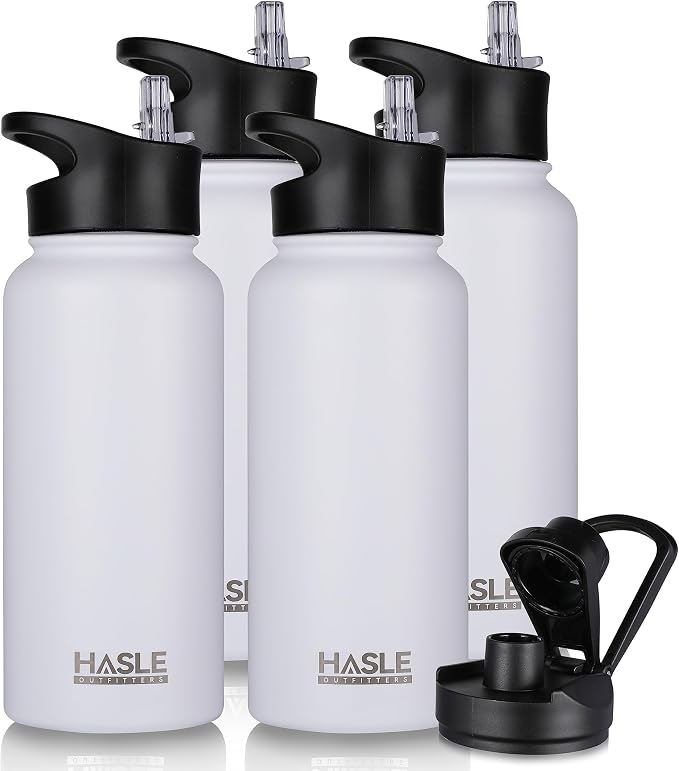 HASLE OUTFITTERS 32 oz Insulated Water Bottle Stainless Steel Double Walled by HASLEOUTFITTERS