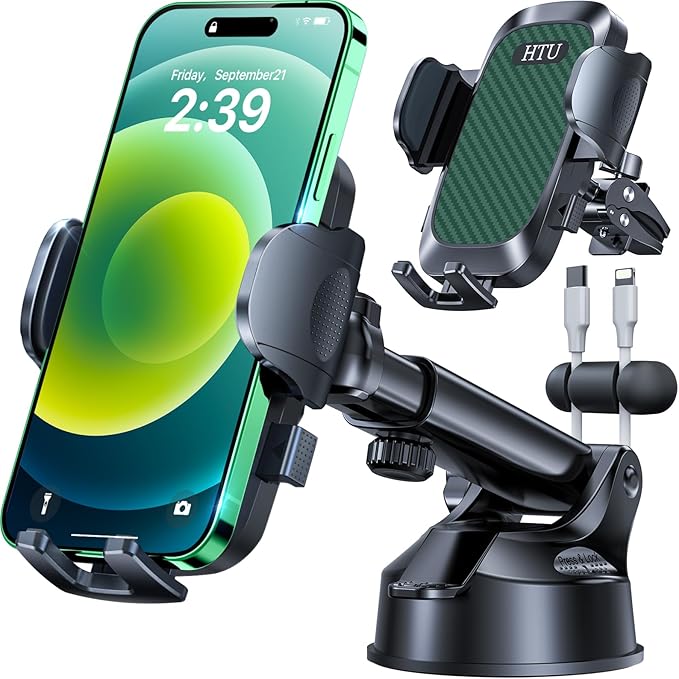 HTU 2026 Ultimate Best【True Military-Grade & Safety Cert】Car Phone by HTU15yearsincarmounts