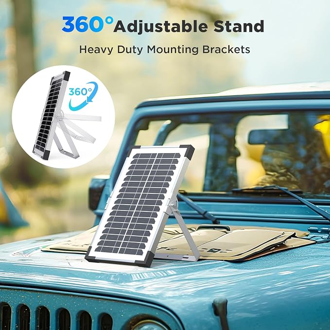 15W Solar Battery Maintainer, Low-Iron Tempered Glass Solar Panel - Image 5