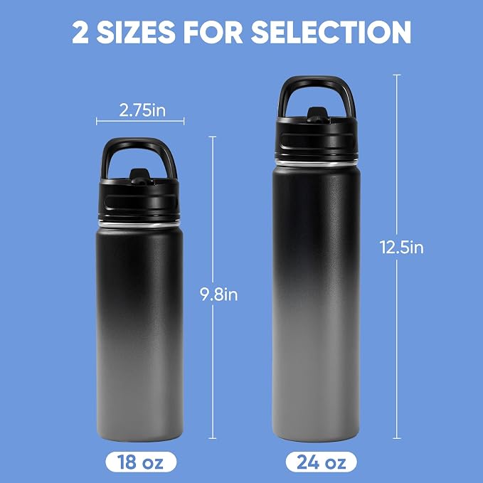 Fijinhom 24oz Insulated Stainless Steel Water Bottle - Image 2