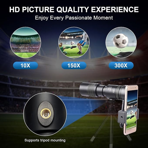 10-300x40 Monoculars for Adults High Powered – Zoom Monocular Telescope - Image 2