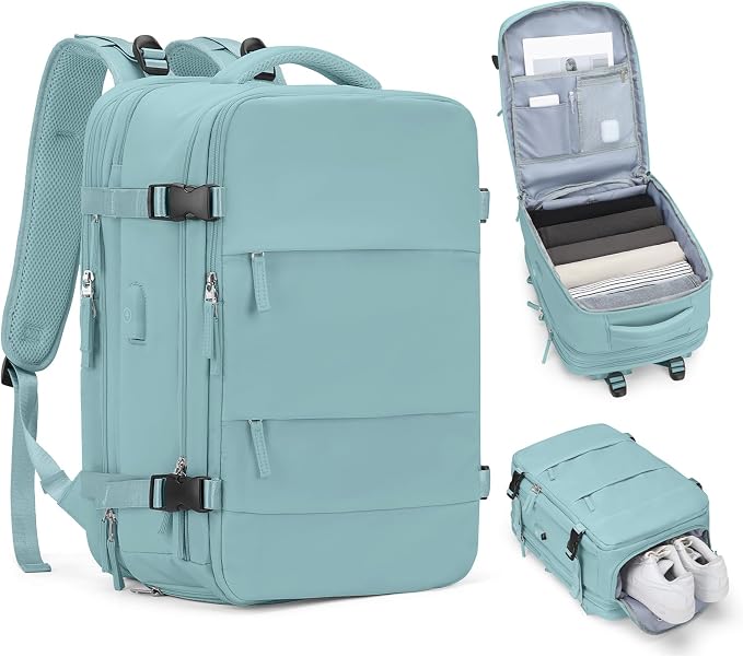coofay Expandable Backpack For Traveling On Airplane Travel Backpack For Women by coofay
