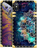 Compatible with iPhone XR Case, Starry Sky Colourful Mandala Luxury Golden by Unknown