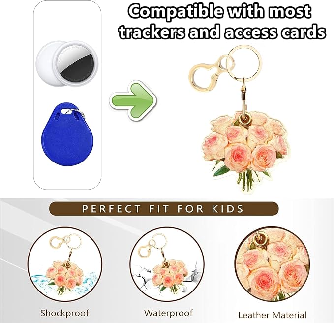 BORKUANA Leather Keychain Holder Case Compatible - Image 4