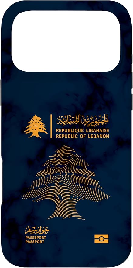 Lebanon, Lebanon Passport, Lebanon Flag, Lebanon map. Case by Unknown