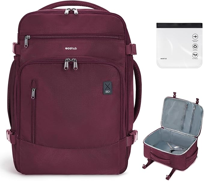 ECOHUB Travel Backpack for Women, Laptop Carry on Backpack by ECOHUB