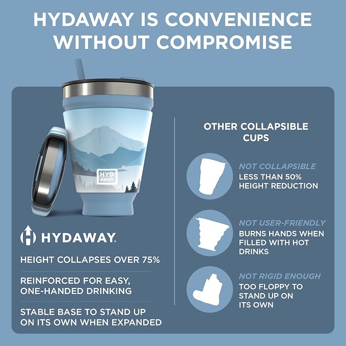 HYDAWAY 16oz Collapsible Tumbler - Image 6