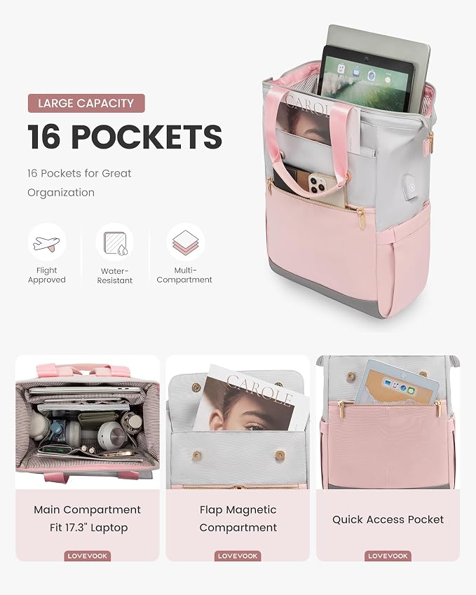 LOVEVOOK 17.3 Inch Laptop Backpack - Image 2