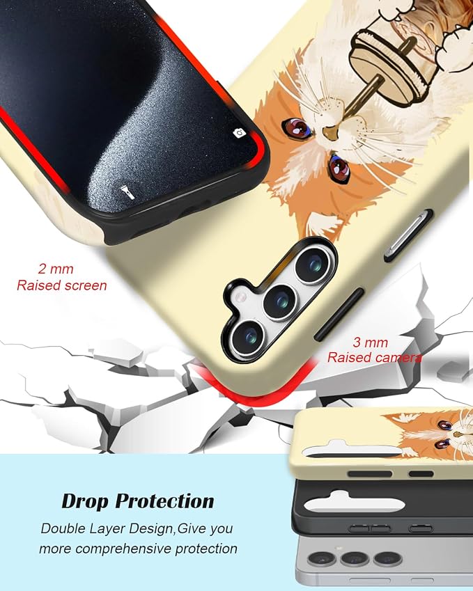 Compatible for Samsung Galaxy A27 5G Case, Dual Layer Heavy Duty 2 in 1 - Image 3