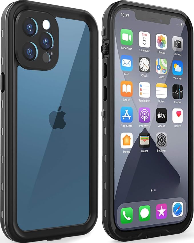 Design for iPhone 12 Pro Waterproof Case, Full Body Shockproof Case by LOVEBEIDI