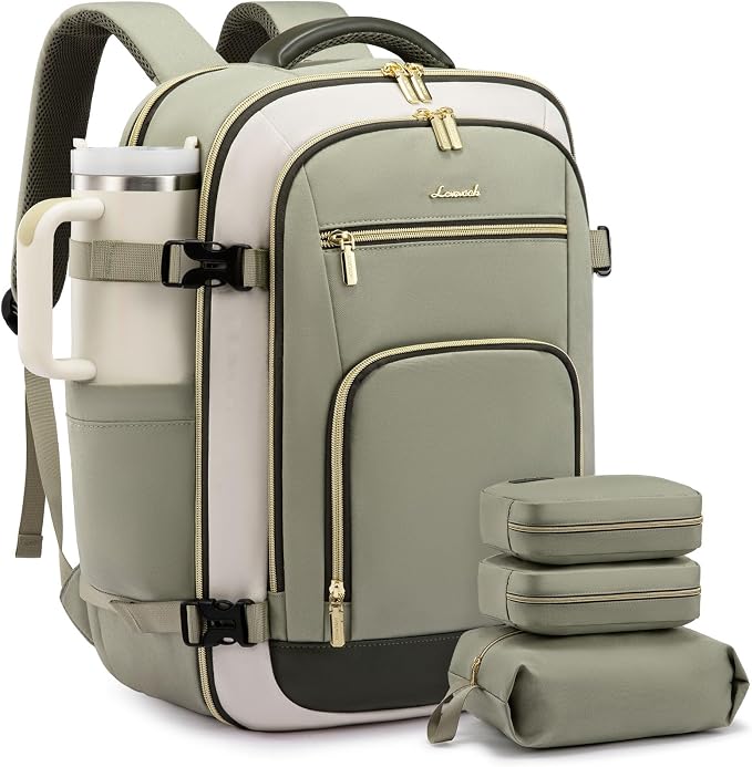 LOVEVOOK Travel Backpack For Women Flight Approved, 50L Large Carry On Backpack by LOVEVOOK