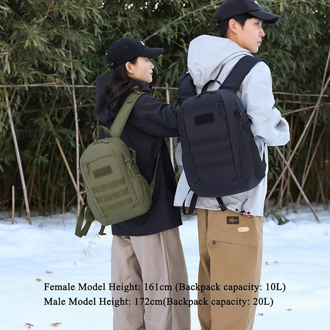 ArcEnCiel 10L/20L Mini X-Small Tactical Backpack MOLLE Daypack Gear Pack - Image 6