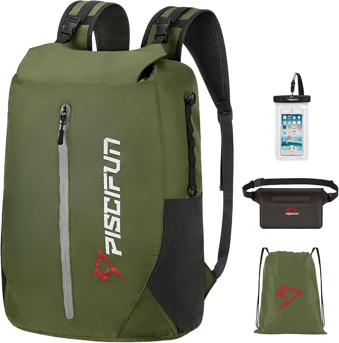 Piscifun Dry Bag Waterproof, Lightweight Dry Backpack Roll-Top Sealed by Piscifun