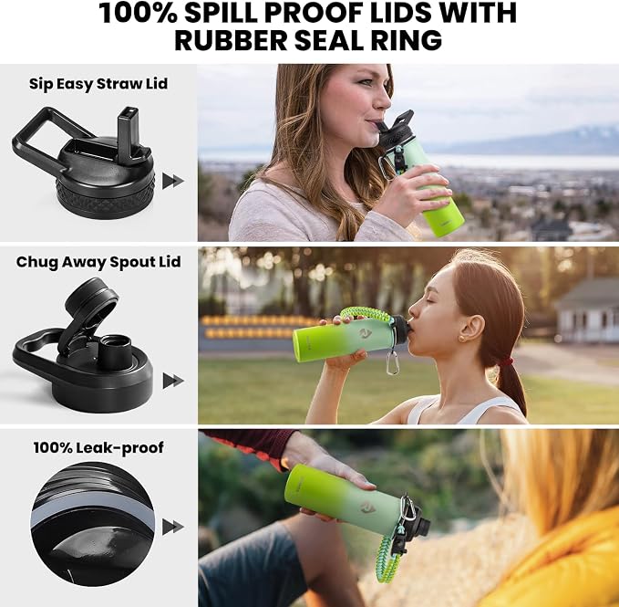 RAYMYLO Insulated Water Bottle 20 oz, Triple Wall Vacuum Stainless Steel - Image 3