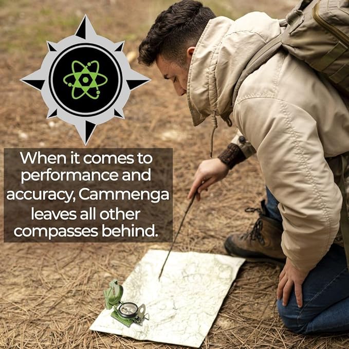 Cammenga Official US Military Tritium Lensatic Compass, Accurate Waterproof - Image 6