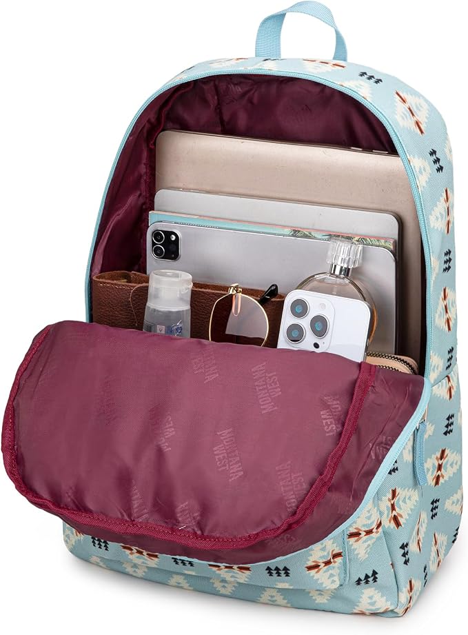 Montana West Backpack for Women Men 2 PCS Lightweight College Bookbags Casual - Image 4