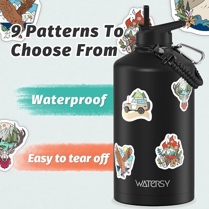 1 Gallon Water Bottle Insulated, BPA Free&Leak Proof, 128oz Stainless Steel - Image 4