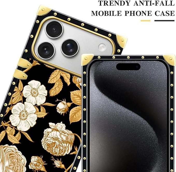 for iPhone 17 Pro Max Case Luxury Golden Decoration - Image 4