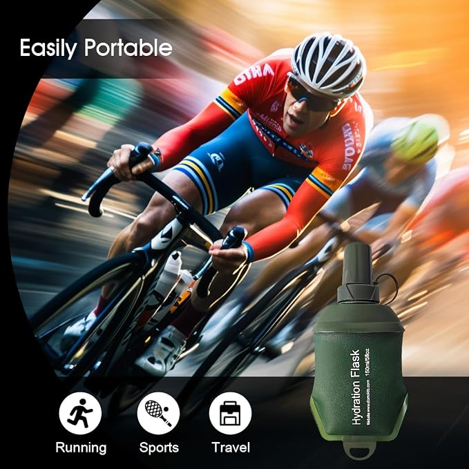 WILDREEDS 150ml Soft Flask, TPU Collapsible Soft Water Bottle - Image 6