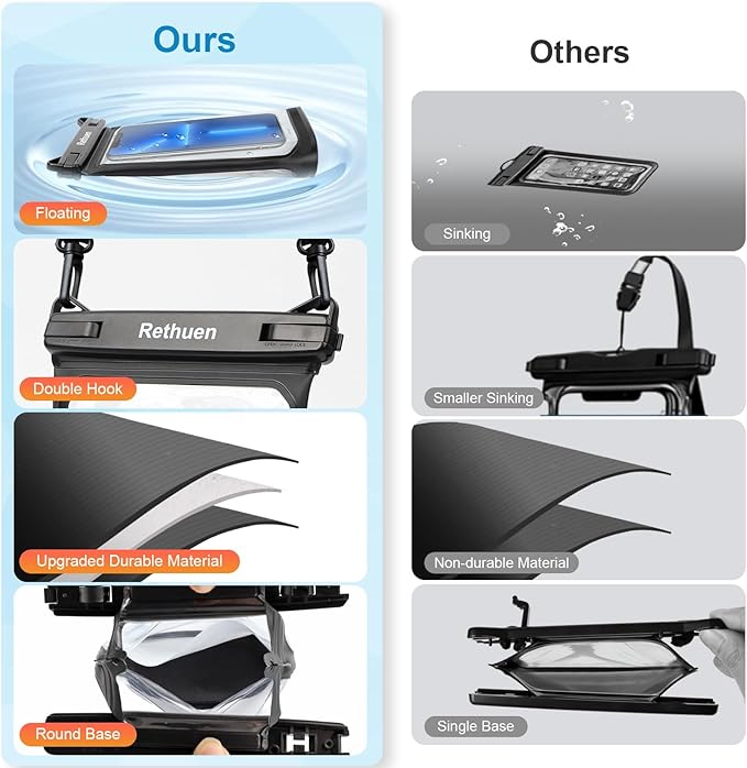 Large Floating Waterproof Phone Pouch, Float Water Proof Bag - Image 3