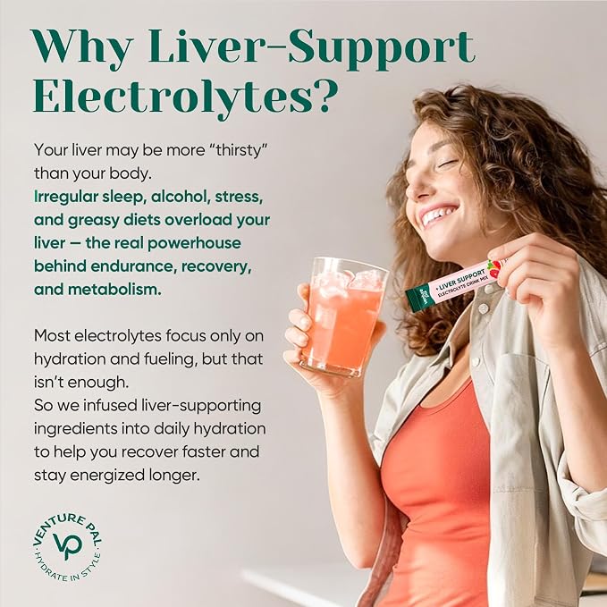 Venture Pal Hydration Packets + Liver Support- Liquid Daily IV Electrolyte - Image 2