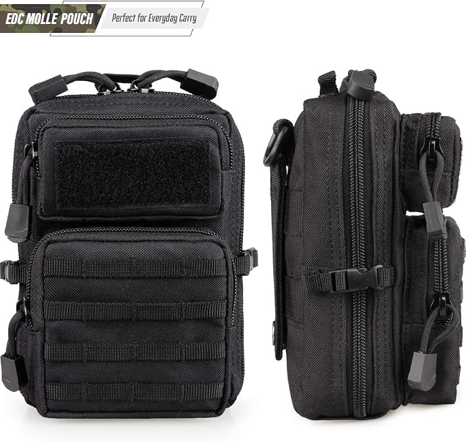 LIVANS Tactical Molle Utility Pouch, EDC Tool Pouch Tactical Phone Pouches Mini - Image 4