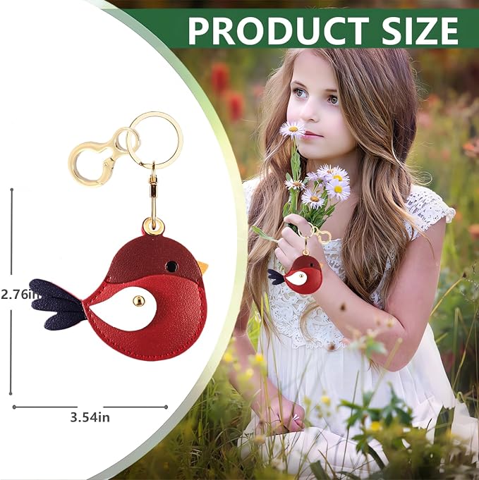 BORKUANA Leather Keychain Holder Case Compatible - Image 2