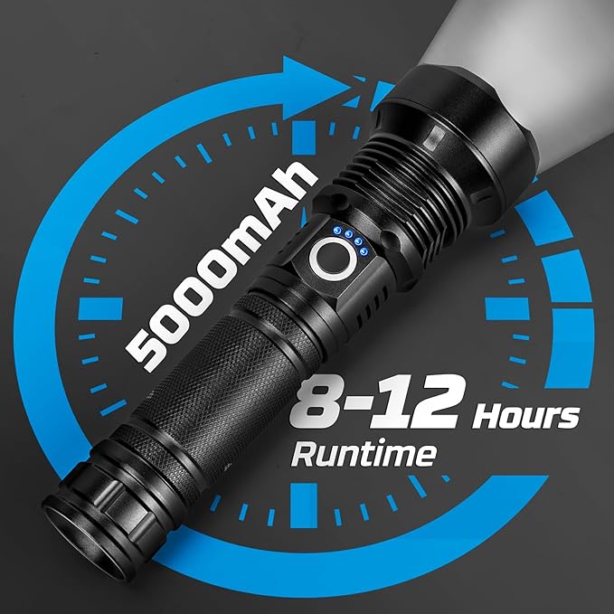 MILAOSHU Rechargeable Flashlights 90000 High Lumens - Image 3