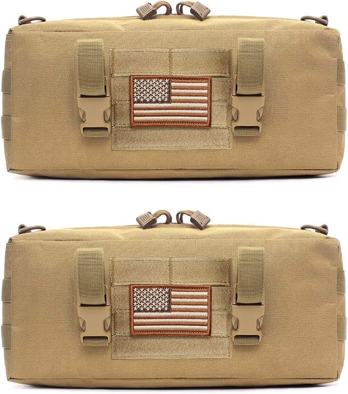 WYNEX Large Molle Pouch, Tactical Molle Bag Vertical Admin Pouch, Modular by WynexTactical