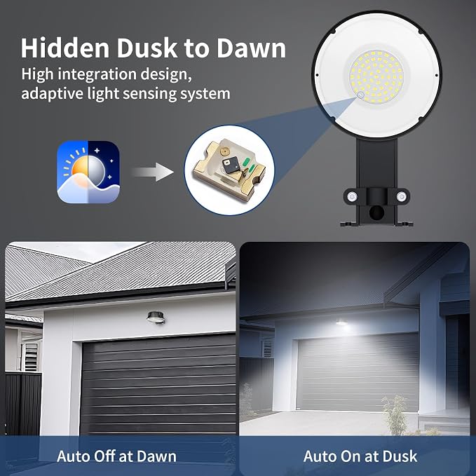 Olafus 170W LED Barn Light, Dusk to Dawn Outdoor Lighting - Image 5