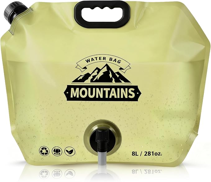 Collapsible 8L Water Storage Bag, BPA-Free Portable Folding Water Jug by MrBulloc