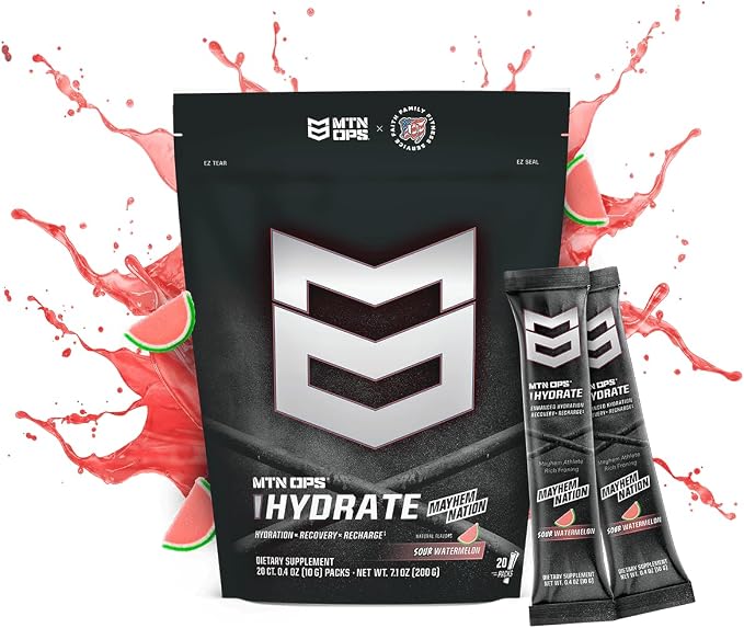 MTN OPS Hydrate Low Sugar Electrolyte Powder Drink Mix - Image 2
