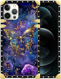 Compatible with iPhone 12 Pro Max Case, Glistening Golden Butterfly Vibrant by Unknown