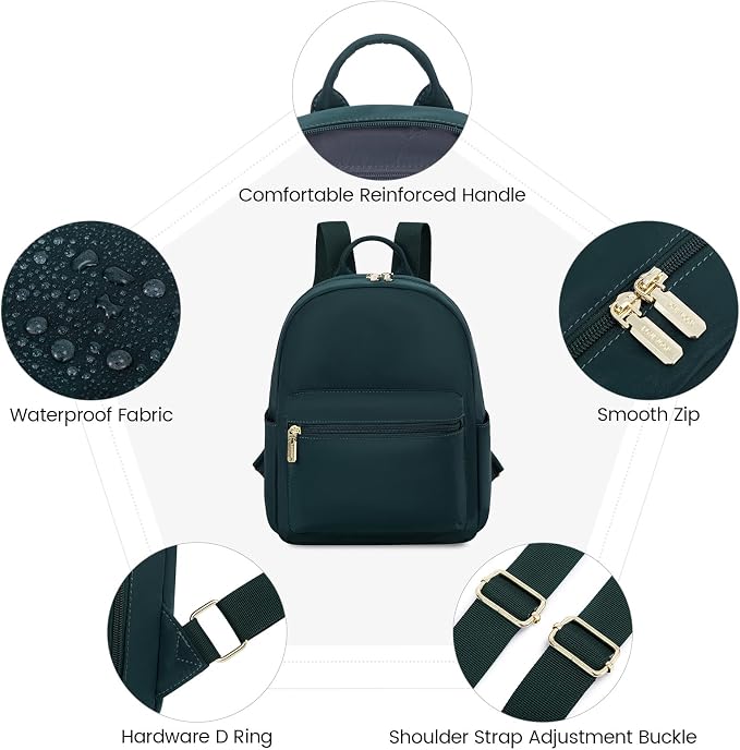LOVEVOOK Mini Backpack for Women Light Weight Small Waterproof Backpack Purses - Image 5
