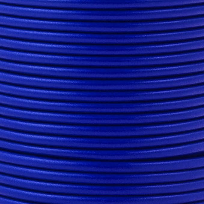 Mandala Crafts Round Genuine Blue Leather Cord - Image 3