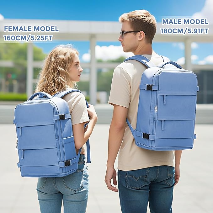 coowoz Travel Backpack for Women Men, Carry On Backpack, Hiking Backpacks - Image 7