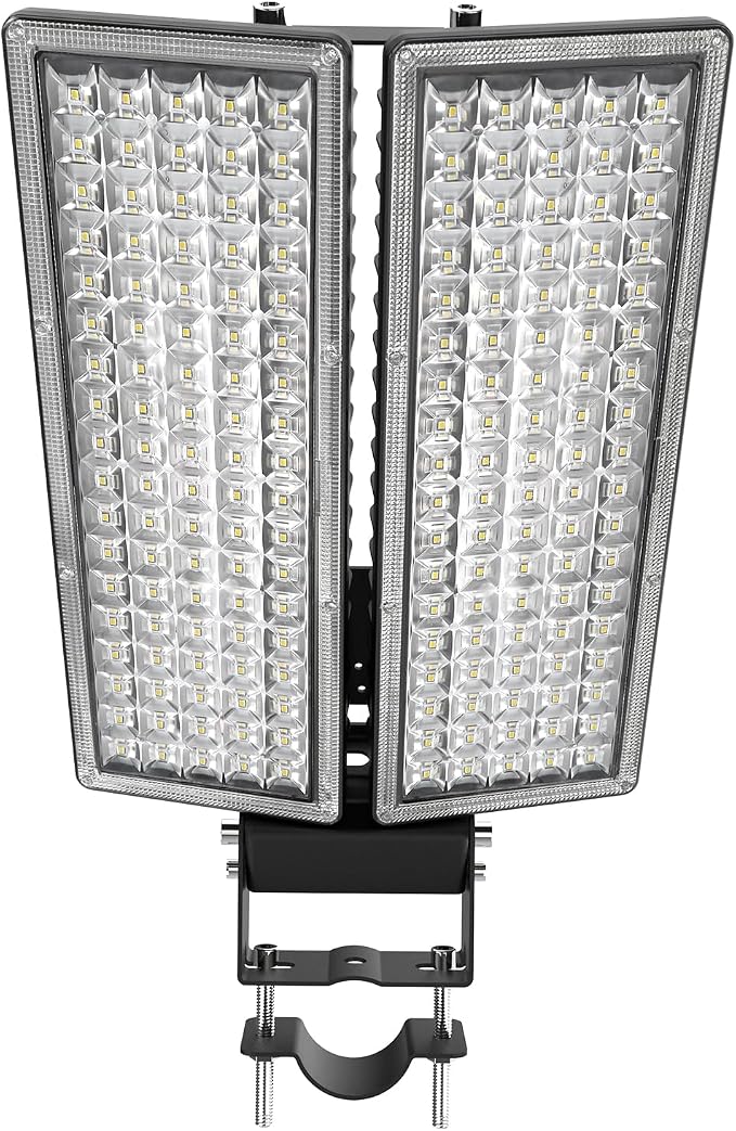 LED Stadium Lights 2 Pack 100W 28000LM LED Flood Light Outdoor, 6500K Super by HODELVJU