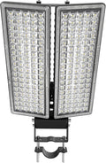 LED Stadium Lights 2 Pack 100W 28000LM LED Flood Light Outdoor, 6500K Super by HODELVJU